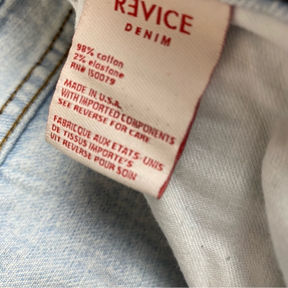 Revice Two Tone High Rise Button Fly Jeans - Picture 3 of 8